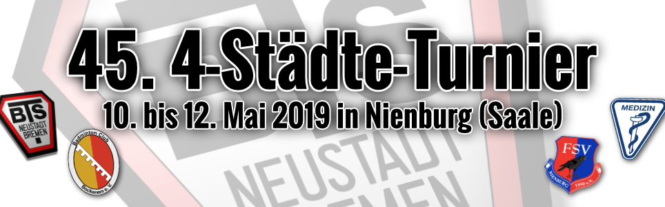 45. Vier-Städte-Turnier 2019 in Nienburg (Saale)